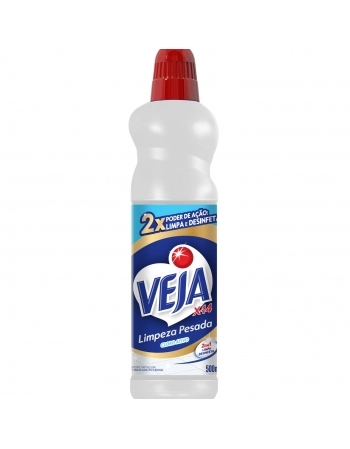 DESINFETANTE LIMPEZA PESADA VEJA ATIVO 2 EM1 500ML