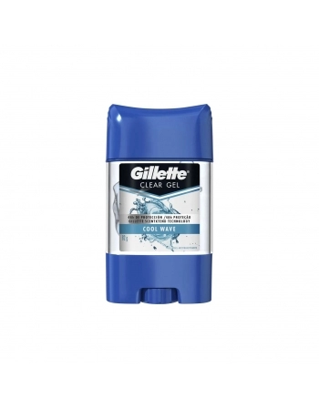 DESODORANTE ANTITRANSPIRANTE CLEAR GEL COOL WAVE GILLETTE ENDURANCE 82G