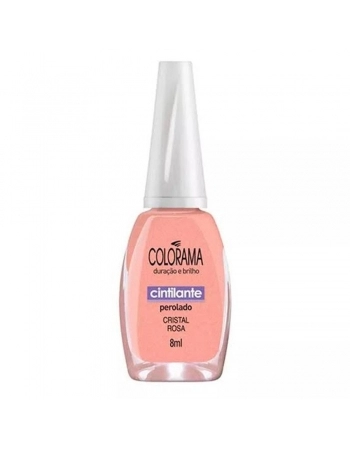 ESMALTE CINTILANTE CRISTAL ROSA COLORAMA 8ML