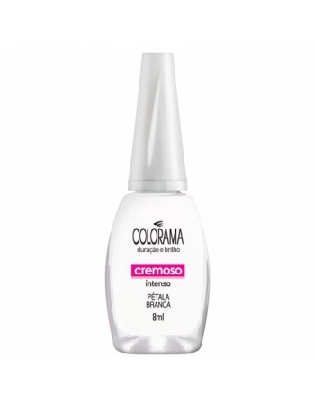 ESMALTE COLORAMA CREMOSO PÉTALA BRANCA 8 ML