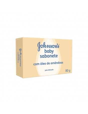 SABONETE EM BARRA OLEO DE AMÊNDOAS JOHNSON & JOHNSON CAIXA COM 12UN DE 80G CADA