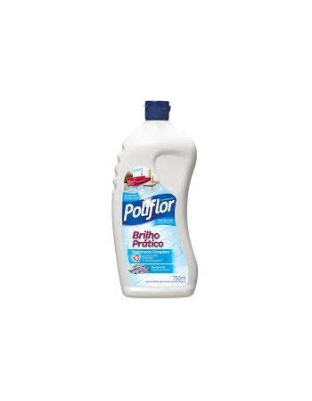 CERA LÍQUIDA AUTOBRILHO INCOLOR POLIFLOR BRILHO PRÁTICO SQUEEZE 6UN DE 750ML