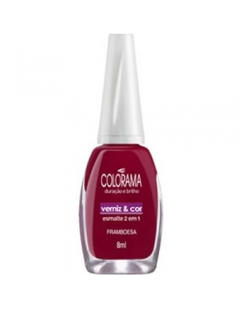 ESMALTE CREMOSO VERNIZ & COR FRAMBOESA COLORAMA 8ML