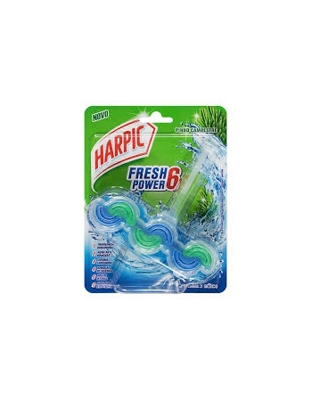 DETERGENTE SANITÁRIO BLOCO PINHO CAMPESTRE HARPIC FRESH POWER 6 EM 1