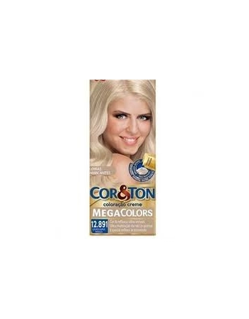 TINTURA PERMANETE COR & TON 12.891 MEGA COLORS LOURO SUPER PÉROLA
