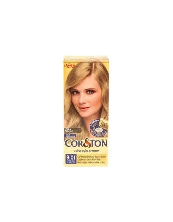 TINTURA COR & TON KIT CREME 9.01 LOURO CINZA EXTRA CLARO