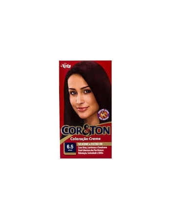 TINTURA PERMANENTE COR & TON 50G 6.5 ACAJÚ