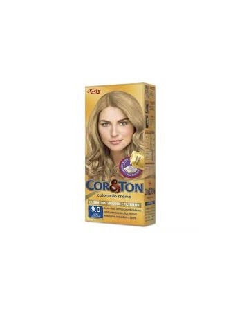 TINTURA PERMANENTE COR & TON 50G 9.0 LOURO CLARÍSSIMO UNIT