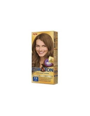 TINTURA PERMANENTE COR & TON 7.3 LOURO DOURADO G608