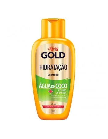 SHAMPOO NIELY GOLD HIDRATAÇÃO PODEROSA ÁGUA DE COCO 300ML