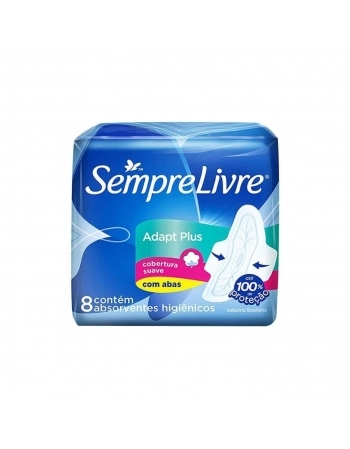 ABSORVENTE EXTERNO JOHNSON & JOHNSON SEMPRE LIVRE ADAPTÁVEL COM ABAS 8UN