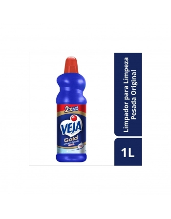 LIMPADOR LIMPEZA PESADA COM ÁLCOOL ORIGINAL VEJA FRASCO 1L