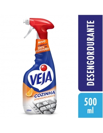 LIMPADOR DESENGORDURANTE COZINHA LARANJA VEJA FRASCO BORRIFADOR 500ML