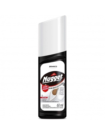 POLIDOR DE SAPATO LÍQUIDO BRANCO NUGGET FRASCO 60ML