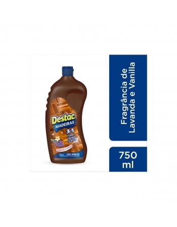 LIMPADOR PARA PISOS DE MADEIRA LAVANDA & VANILLA DESTAC SQUEEZE 750ML