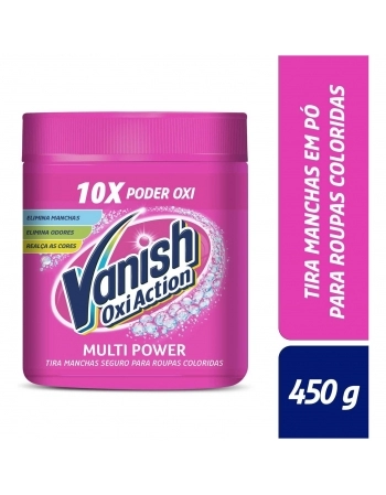 TIRA-MANCHAS EM PÓ MULTIUSO VANISH OXI ACTION POTE 450G