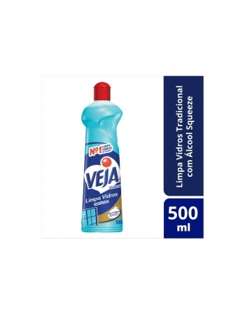 LIMPA-VIDRO LÍQUIDO VEJA VIDREX SQUEEZE 500ML