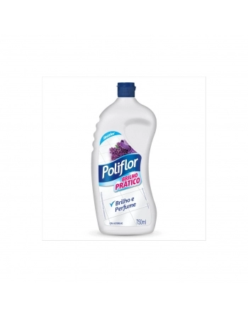 CERA LÍQUIDA AUTOBRILHO INCOLOR POLIFLOR BRILHO PRÁTICO SQUEEZE 6UN DE 750ML