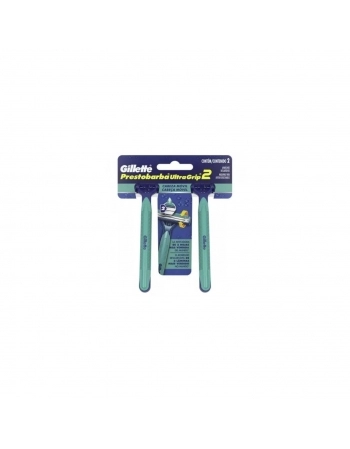 APARELHO DE BARBEAR P&G PRESTO 2 ULTRAGRIP MÓVEL COM 2 UNIDADES