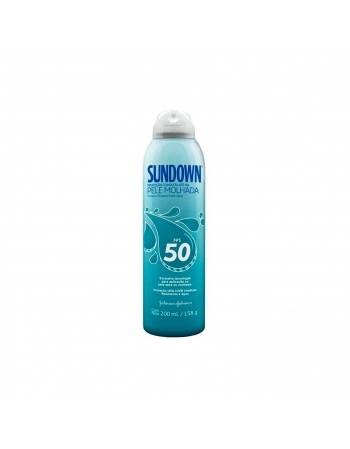 PROTETOR SOLAR JOHNSON & JOHNSON SUNDOWN PELE MOLHADA SPRAY FPS 50 200ML