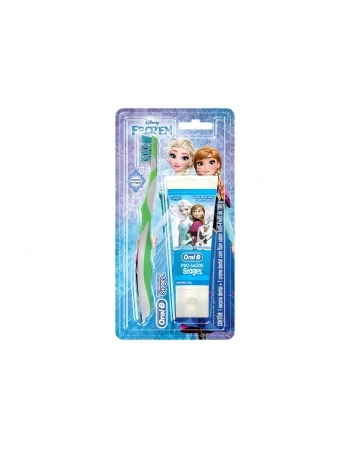 KIT ESCOVA P&G ORAL-B STAGES 4 + CREME DENTAL FROZEN