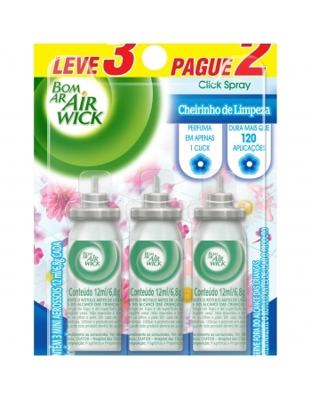 BOM AR CLICK SPRAY REFIL LEVE 3 PAGUE 2 12ML