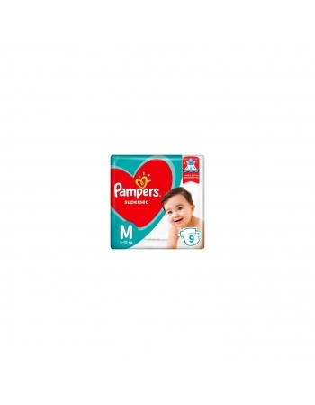 FRALDA INFANTIL P&G PAMPERS SUPERSEC M PCT COM 9UN