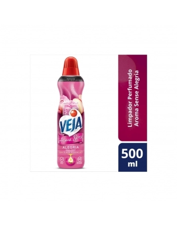LIMPADOR PERFUMADO ALEGRIA VEJA AROMA SENSE FRASCO 500ML
