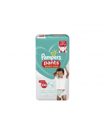FRALDA P&GPAMPERS DESCARTÁVEL PANTS AJUSTE TOTAL XXG 12UN