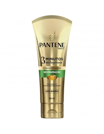CONDICIONADOR PANTENE 3 MINUTOS MILAGROSOS RESTAURAÇÃO BISNAGA 90ML P&G
