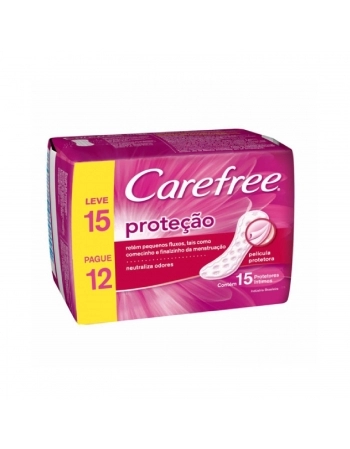 ABSORVENTE EXTERNO JOHNSON & JOHNSON CAREFREE PROTEÇÃO 15UN