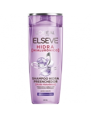 SHAMPOO PREENCHEDOR L'ORÉAL PARIS ELSEVE HIDRA HIALURÔNICO 200ML