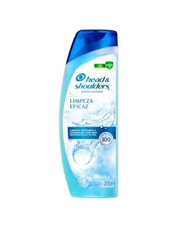 SHAMPOO ANTICASPA HEAD & SHOULDERS LIMPEZA EFICAZ FRASCO 200ML