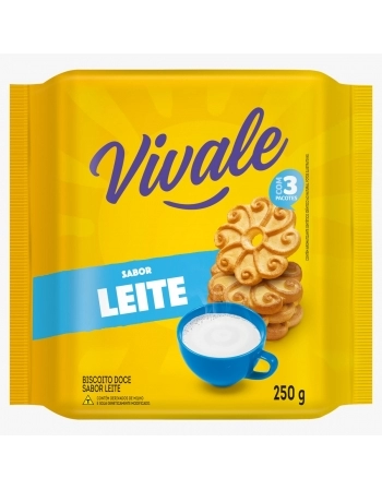 Biscoito Vivale Leite Pacote com 250g